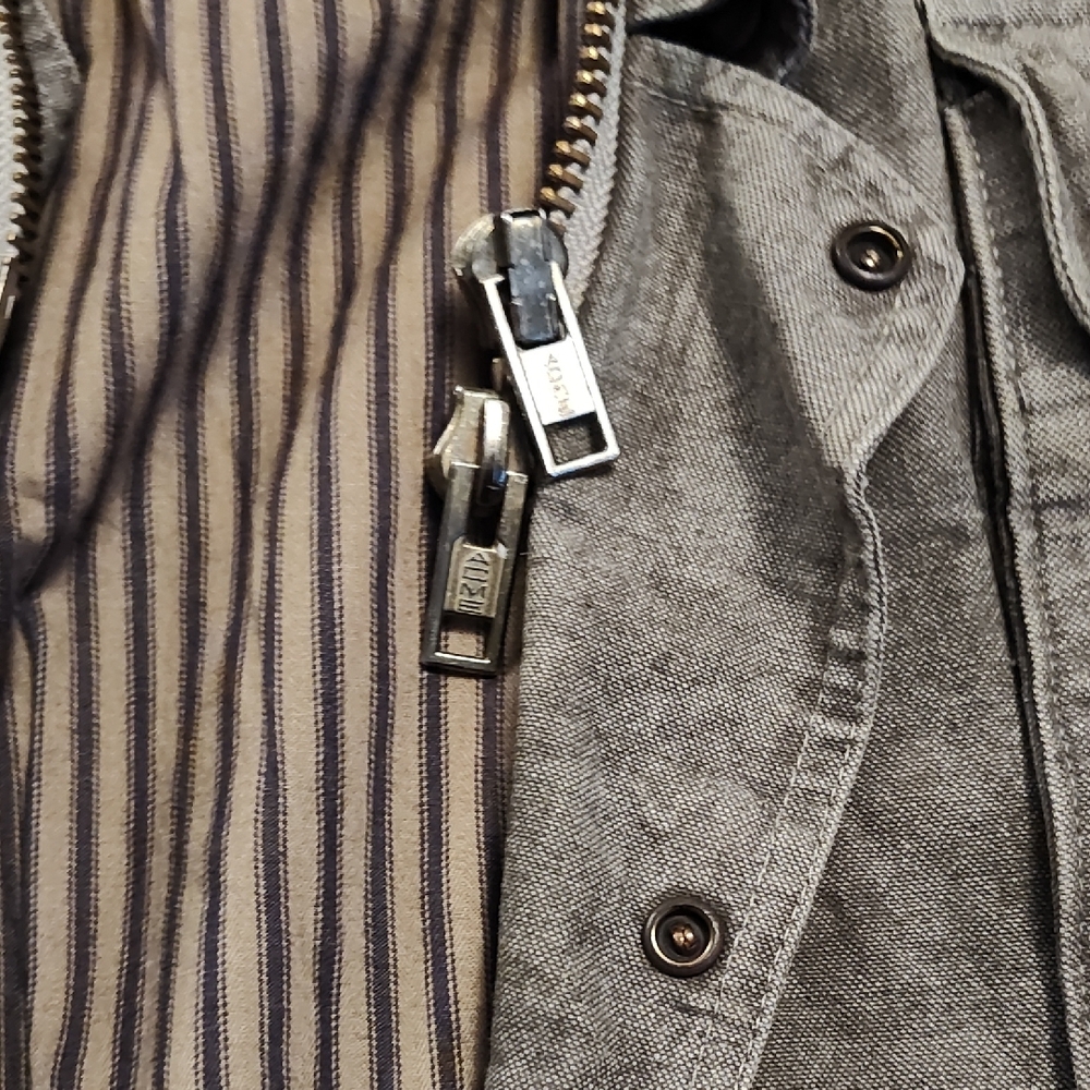 Men's Military Field Jacket in Olive - Picture 8 of 13